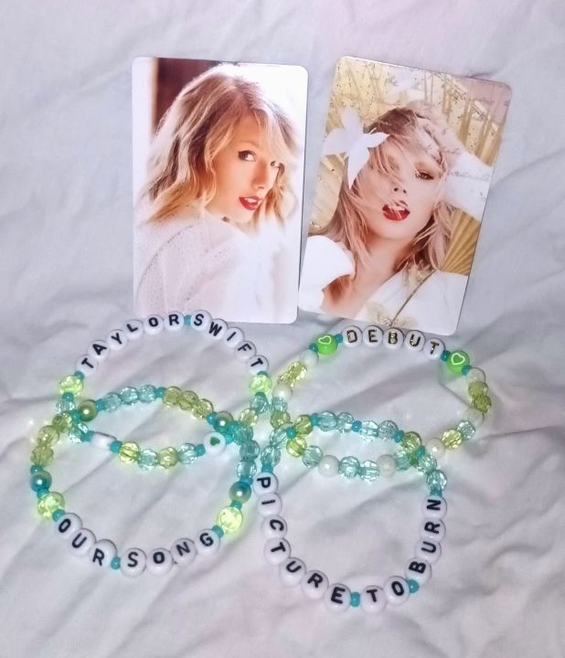 Taylor Swift Friendship Bracelets with Photocard Part 1 (Debut-1989 ...