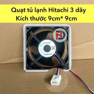 Quạt gió tủ lạnh hitachi -quạt 3 dây 9x9cm