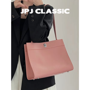 jpj | Fashionable Leather Tote Bag Single Shoulder Crossbody Commuter Bag Retro Casual Style JPJ Classic Womens Handbag