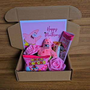 ✨ Mini Pink Patrick Star Gift Set Cute and Affordable Pink Plush and Sweets Bundle