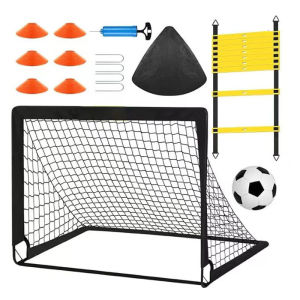 Portable Folding Mobile Training Soccer Goal