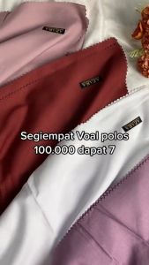 Jilbab Instan Terbaru Kerudung Segi Empat polos Oskara Voal Azara Hijab Segiempat Laser Cutting Part 2 Hijab Segi Empat Voal Miracle Azara 110cm x 110cm HiIab Segi Empat oskara