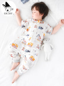 GELINI | Thin Bamboo Cotton Short Sleeve Legged Baby Sleep Sack 2 Layers