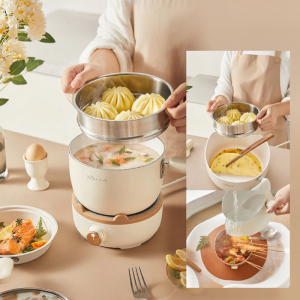[China Plug Adapter Needed] Bear | Baby-Friendly Multi-Function Non-Stick Cooking Pot