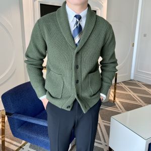 Áo Len Cardigan Dệt Kim Cổ Chữ V Dáng Ôm Thời Trang Thường Ngày Mùa Thu Đông Phong Cách Anh Quốc Cổ Điển Phong Cách Hàn Quốc