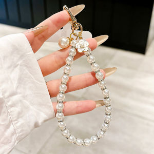 Gaoleduo Original DIY Luxury Camellia Pearl Diamond Phone Chain Womens Bracelet Rope Durable High End Fashion Digital Accessory