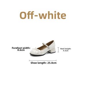 Josiny | Fashion Bow Mary Jane Flats Coarse Heel