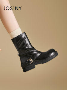 Josiny | Retro Black Short Boots