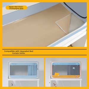 Integrated Cotton Washable Single Dorm Bed Curtain
