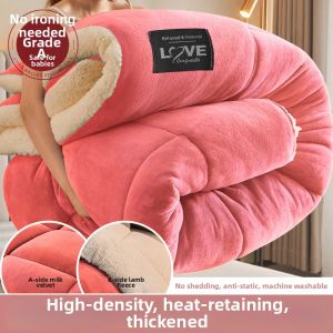 ZHIZHOU | Warm Thick Winter Blanket Lamb Fleece and Milk Fleece