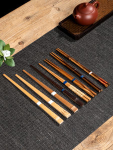 Handmade Chinese Bamboo Node Chopsticks Natural Bamboo Material Restaurant Quality Sushi Chopsticks Home Use Hot Pot Chopsticks