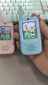 SG Childrens Walkie Talkie 2 inch HD Video Rechargeable Wireless Walkie-Talkie For Kids Birthday Gift