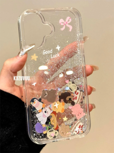 LIANGWU | Ốp Lưng Iphone 18 Pro Max Trong Suốt Cát Chảy Hình Cartoon Phổ Biến