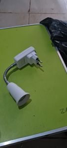 G561 ORIGINAL SAMBUNGAN LAMPU SAKLAR SPIRAL 20 CM EXTENSION FITING E27 COLOK COLOKAN LAMP LED BOHLAM