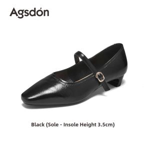 Agsdon | Vintage French Mary Jane Shoes Soft Bottom Commuting