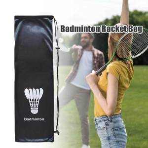 1Pcs Plush Cloth Badminton Racket Bag Single Shoulder Portable Badminton Racket Bag