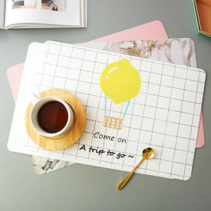 ผ้าปูโต๊ะกันน้ำกันเปื้อนน้ำมันสไตล์นอร์ดิก 2 แผ่น สำหรับโต๊ะทานอาหาร โต๊ะทำงาน หอพักนักเรียน ชุดถ่ายภาพ ผ้าปูโต๊ะแบบยาวรูปสี่เหลี่ยม