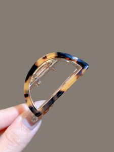 Medium Size Alloy Hairpin Half up Half down Hairstyle Small Hollow round Hair Accessories Suitable for Thin Hair Korean Style