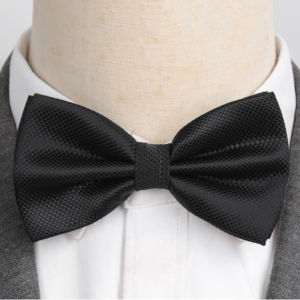 Men Bowtie Fashion Butterfly Party Wedding Bow Tie for Boys Girls Candy Solid Color Bowknot Accessories Black Bowtie