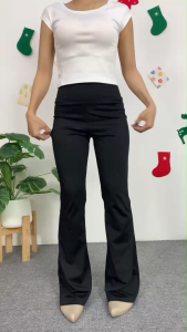 ชุดเซ็ตผู้หญิง กางเกงสไตล์ยุโรป + เสื้อทรงกระชับ