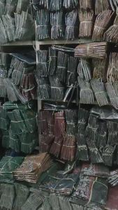 Asakhi Collection Baju Koko Pria Hadroh Kombinasi Motif Yordan Lengan Panjang Warna Hijau Army