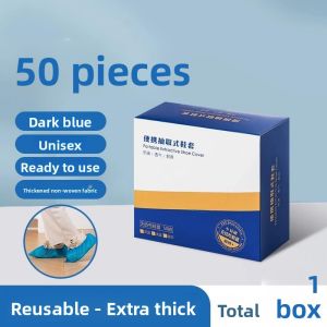 MONLEYTA | Disposable Thickened Plastic Shoe Covers Non-Woven Fabric Waterproof Slip-Resistant Wear-Resistant Guest Indoor Low Cut Universal