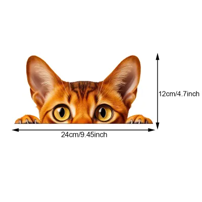 TM35# Peeking Cat Pet Sticker Car Bumper Window Stickers Waterproof Decoration For Car Fashion Decals Vinyl Material Creative