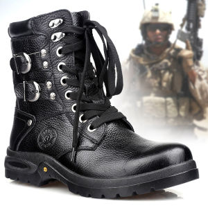 GOG | Elevated Heel Insulated Leather Boots