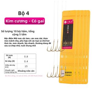 XIAOFENGXIAN | Móc Cá Nhỏ Không Gai và Có Gai 0.1mm