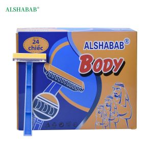 24 Cái Dao Cạo Dùng Một Lần Cho Nữ Dao Cạo Tay Vệ Sinh Đóng Gói Riêng 1 Lưỡi Dao Có Đầu Lược Dùng Cho Chân Tay Nách Vùng Bikini