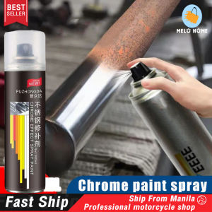 Melo home 550ml Chrome Spray Paint Metal Silver Spray Paint Metal Rust Remover Stainless Steel Aluminum Alloy Spray