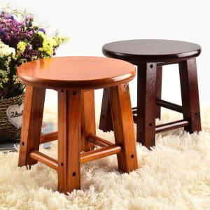 Solid Wood Stool Home Use Small Stool Adult Children Low Stool Original Wood round Stool Chinese Style Dining Table Stool Shoe Changing Stool