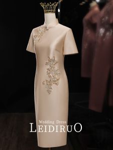 Wedding Dress for Young Mothers Cheongsam Style