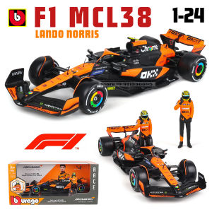 Bburago 1:24 2024 McLaren F1 Team+Winning Doll  4 # Lando Norris 81 # Oscar Piastri Paint Formula One Alloy Super Toy Car Model
