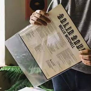 Premium 12-Inch Vinyl Record sleevesProtective Storage Outer Cover No-Seal Flap DesignOpen-End for Easy Access & Protection