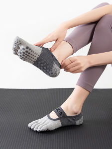 Yogasock Yoga Toe Socks Lace-up Toe Socks Ankle Socks Non Slip Split Toe Sweat-Absorbent Womens Cotton Sports Room Socks