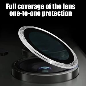 Camera Lens Protector For Samsung Galaxy S25 24 S23 Ultra Plus HD Clear 9H Tempered Glass Metal Individual Ring Cover Films