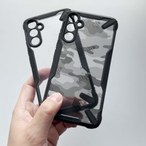 Ringke Fusion-X Compatible with Samsung Galaxy A34 5G Case Transparent Hard Back Heavy Duty Rugged Shockproof TPU Bumper Cover