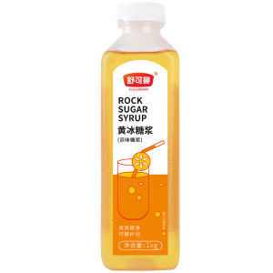 SUGARMAN Yellow Ice Syrup 1kg Homemade Seasoning Rock Sugar Lemon Fruit Tea Milk Tea Drinks Special For Home Stall