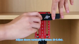 Aluminum Cabinet Door Positioning Jig Precision Measurement Drilling ToolManual Tool Kit for Home RenovationNo Power Required