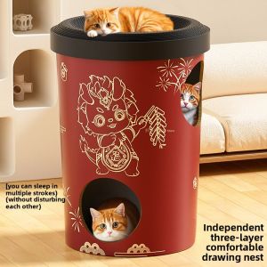 MONLEYTA | Dual-Layer Cat House Cat Scratching Board