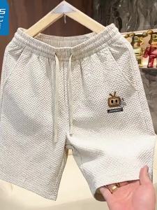 Jeanswest | Summer Loose Texture Short Pants for Men Bubble Gauze