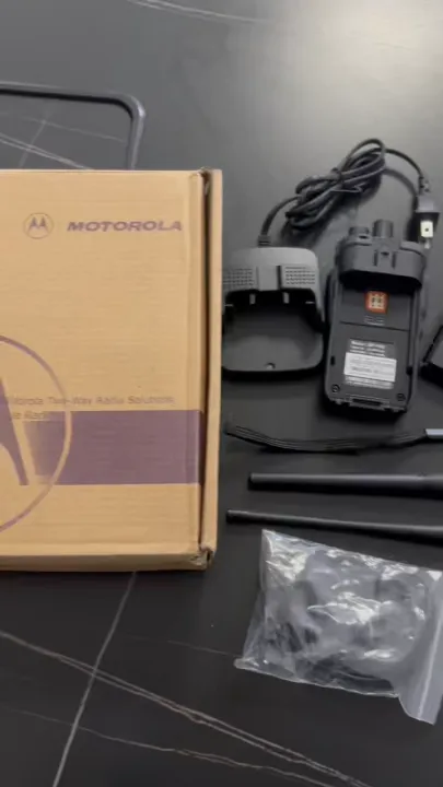 VOOM Motorola Walkie Talkie GP968 50W Two Way Radio Long Range 10KM For Construction sites/High-rise,USB Type-C Charging