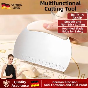 ZHENMIAO | Dough Cutting and Scraping Knife Stainless Steel Silicone