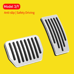 Tesmayx Foot Pedal Pads Cover For Tesla Model 3 Y Juniper Upgrade 2025 2026 Non-slip Accelerator Brake Rest Vehicle Accessories