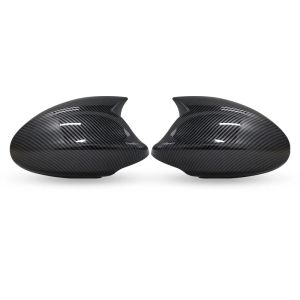 1 Pair Rear View Mirror Cover Caps for BMW E90 E91 325I 328I 330I Sedan 2005-2008 Gloss Black Side Mirror Covers