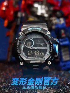 (53.5mm)100% Authentic Transformers Watch for Kid Boys Waterproof Watches with Backlight Digital Watch for Kids Girls Fashion Bracelet Clear Luminous Scratch Resistant 7531 Birthday Gift Christmas Gifts