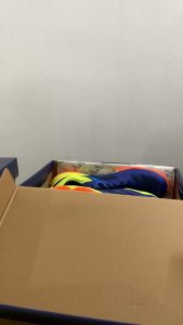 Giày cầu lông Lefus L026 xanh vàng mẫu bền bỉ nhẹ êm chân dành cho nam nữ - Ut huong sport