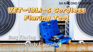 Value Cordless Flaring Tool VET-19Li-S Li-Battery Flaring Tool (1/4" 3/8" 1/2" 5/8" 3/4") Type-C Rechargeable Battery