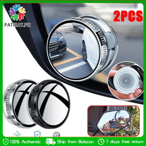 2pcs Car Blind Spot Mirror 360° Rotating Rearview Mirror Suction Cup Circular Blind Spot Mirror